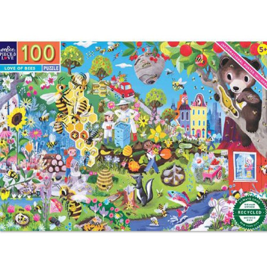 N-Z eeBoo | Eeboo 100Pc Puzzle Love Of Bees