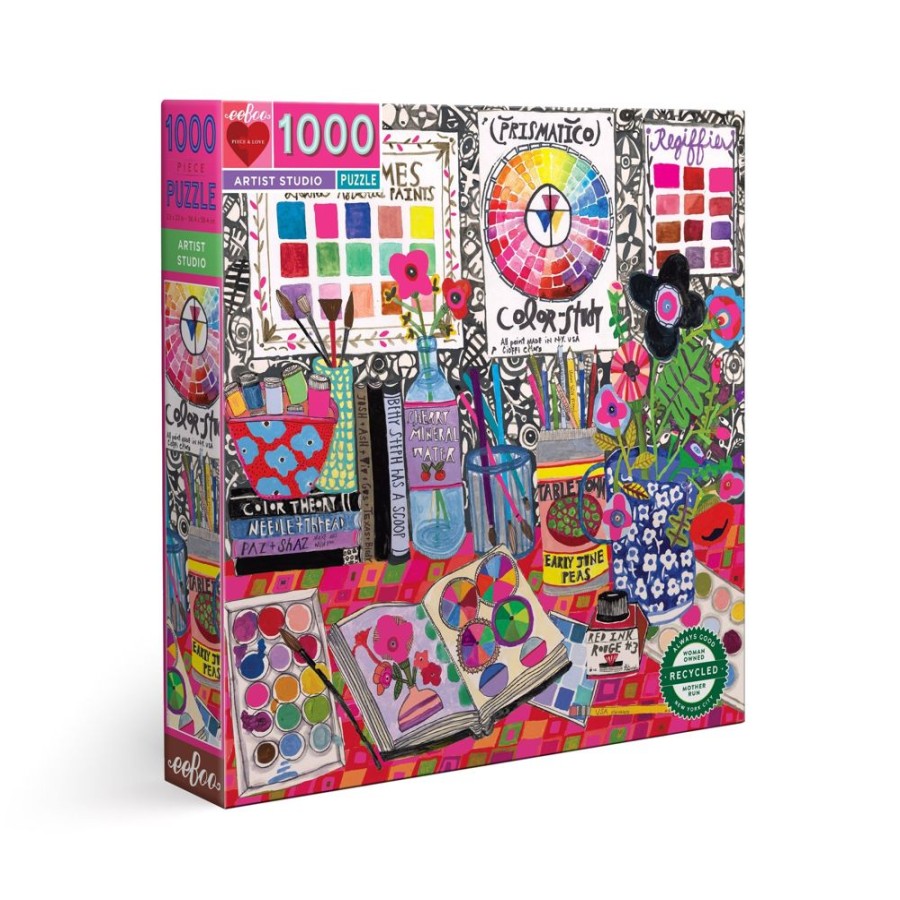 N-Z eeBoo | Eeboo 1000Pc Puzzle Artist Studio Square