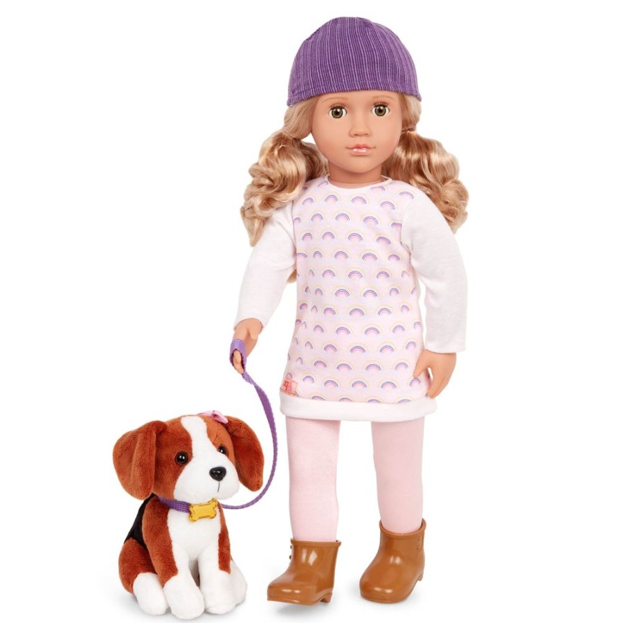 D-M Our Generation | Our Generation 18" Doll W/ Pet Dog - Ember & Elsie