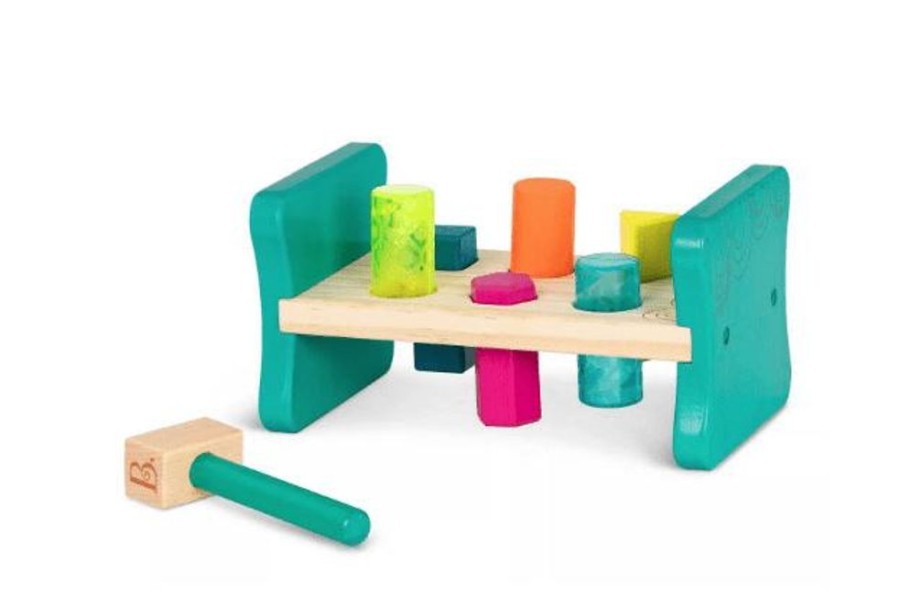 D-M B. | B.Pound & Play Wooden Hammer & Shape Sorter