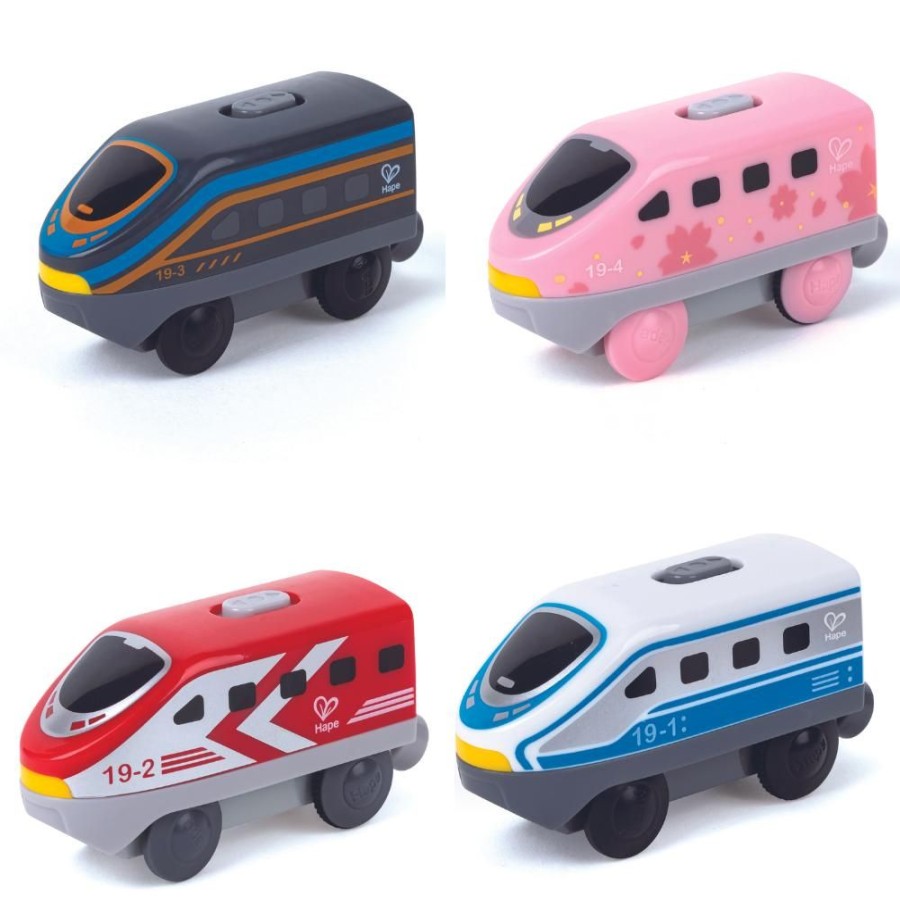 N-Z Hape | Hape Battery Powered Inter-City Loco 4 Pack