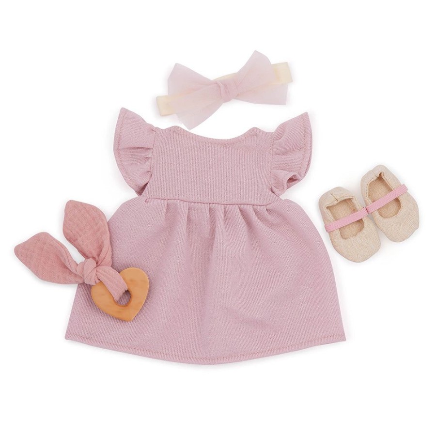 A-C Lullababy | Lullababy 14" Baby Doll Pink Dress Outfit With Shoes