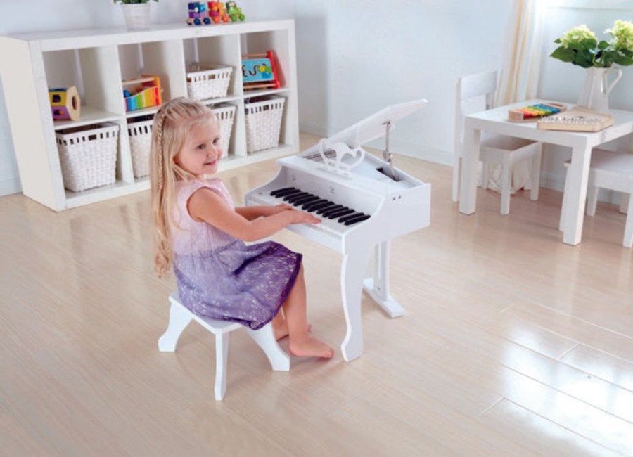 D-M Hape | Hape Deluxe White Grand Piano