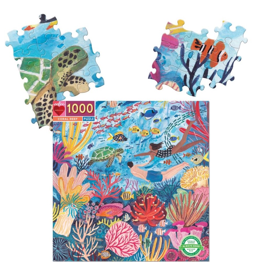 N-Z eeBoo | Eeboo 1000Pc Puzzle Coral Reef Sq