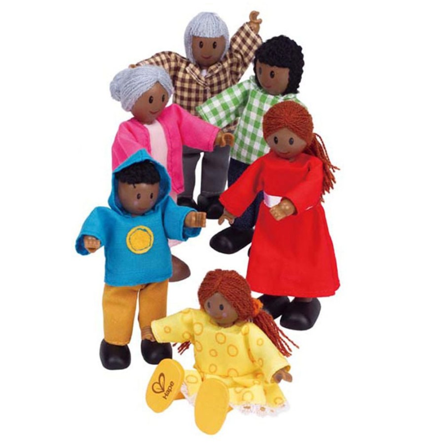 D-M Hape | Hape Happy Family Of 6 - African American