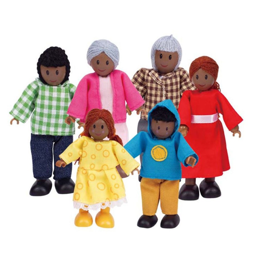 D-M Hape | Hape Happy Family Of 6 - African American